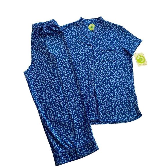 WHITE ORCHID WOMEN’S SMALL 2-PIECE PAJAMA SET - Picture 1 of 9